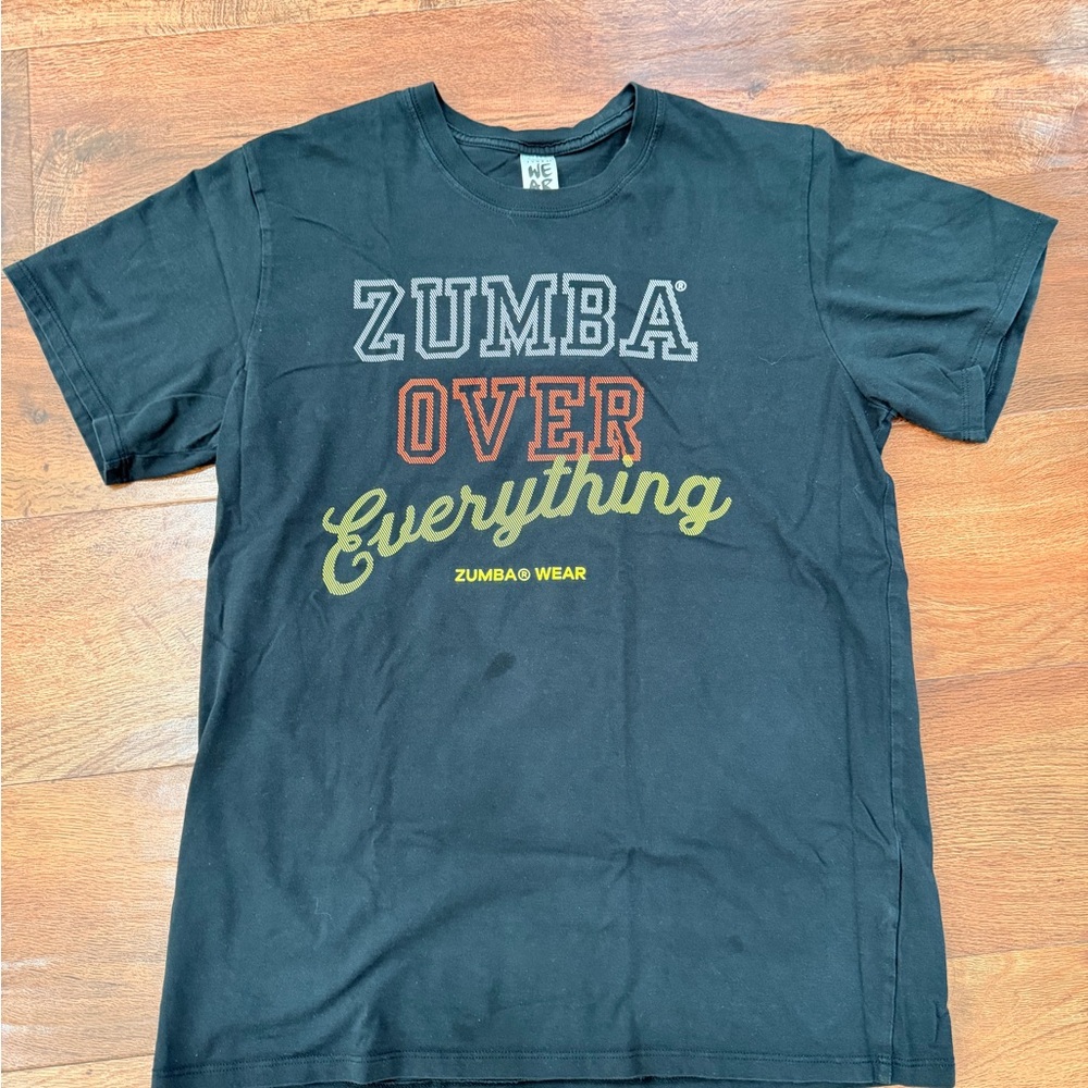 Zumba Fitness Black Tee size M/L